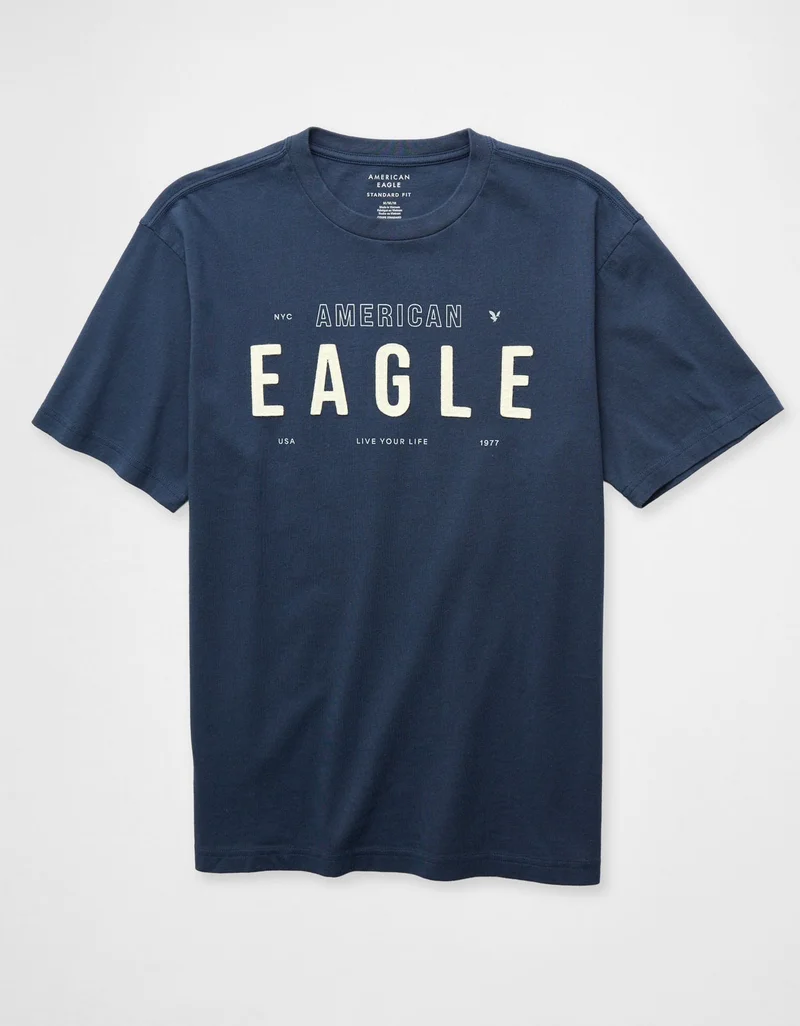 امريكان ايجل تي-شيرت بطبعة شعار